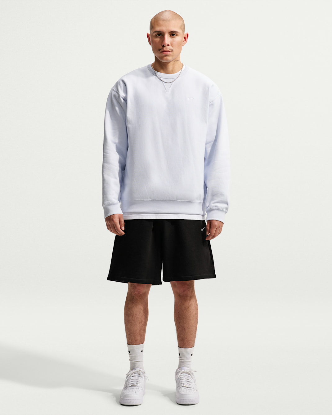 Nike Solo Fleece Men's Shorts - Total Black/Sail