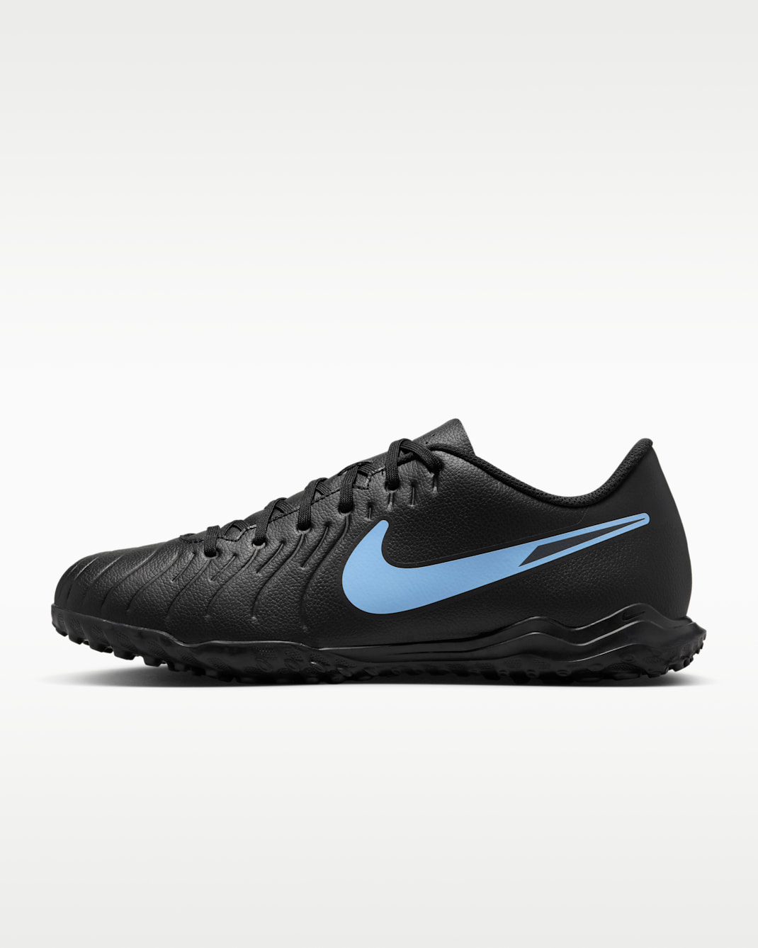 Nike Tiempo Legend 10 Club Botas de fútbol de perfil bajo para moqueta - Turf - Negro/Negro