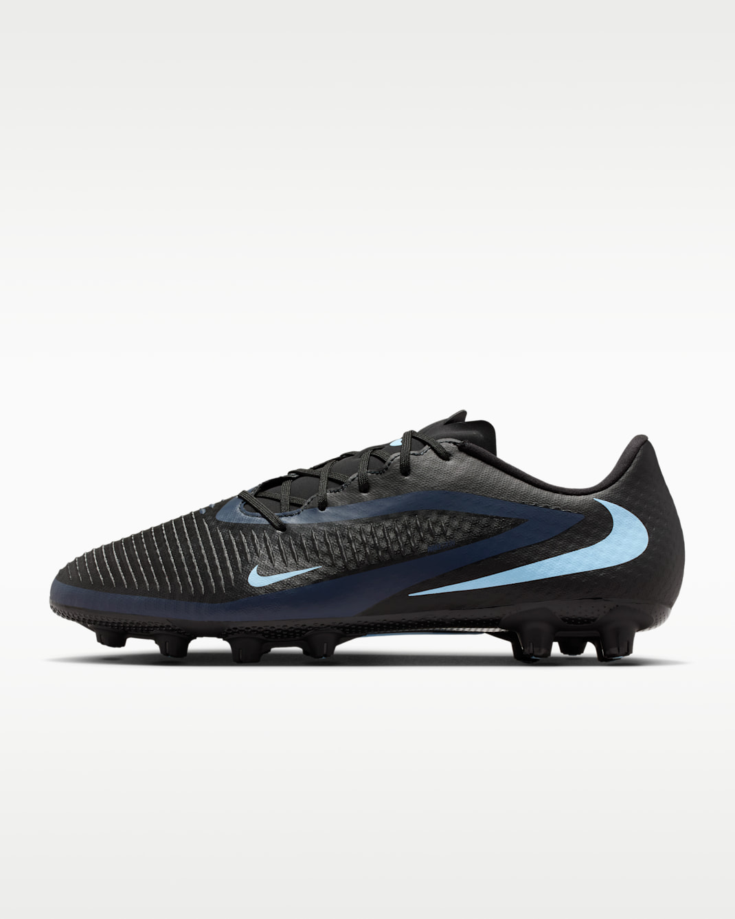 Nike Phantom 6 Low Academy Hard-Ground Soccer Cleats - Black/Black