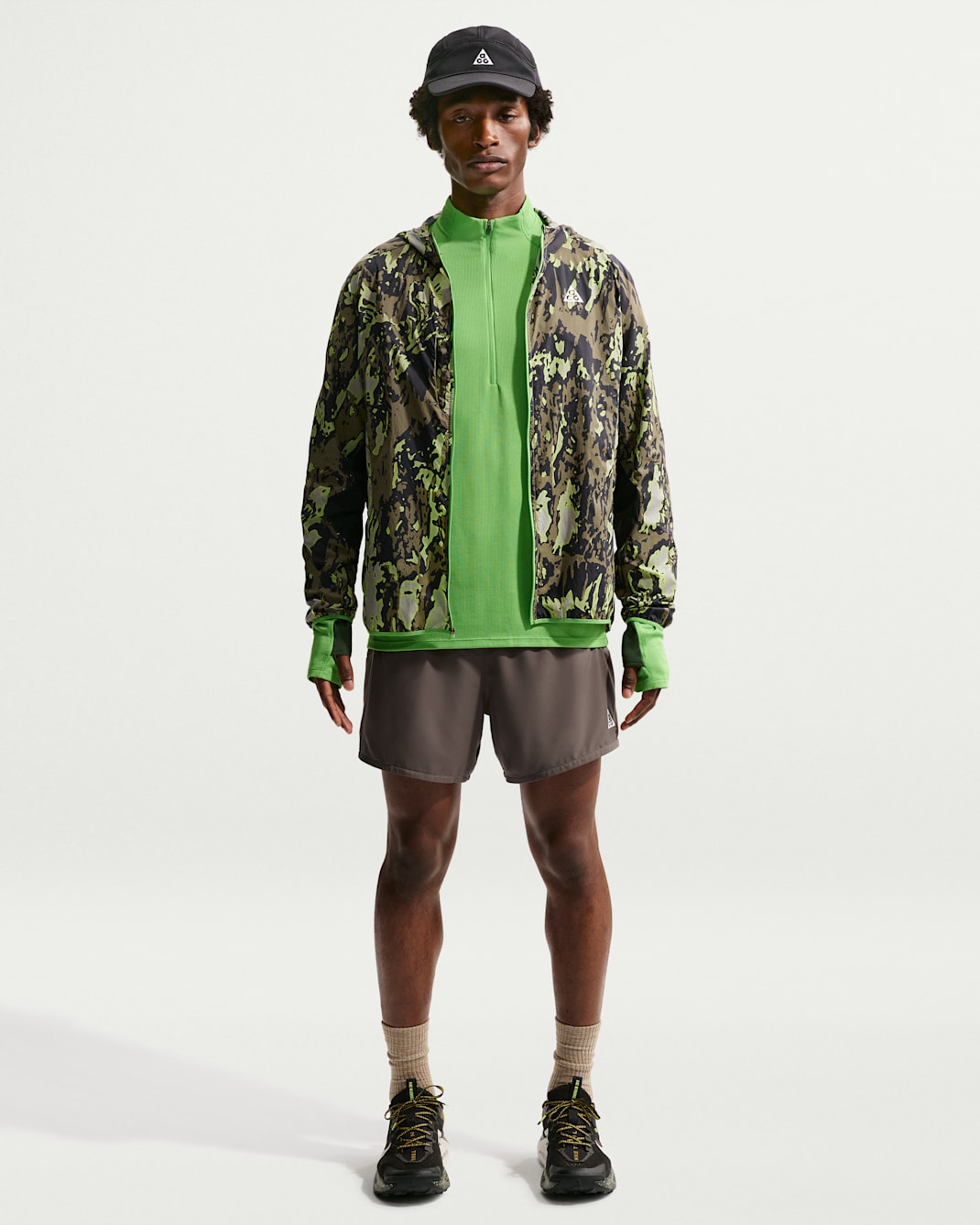 Shorts Dri-FIT ADV de 13 cm con forro de ropa interior para hombre Nike ACG "Second Sunrise" - Mineral de hierro/Cueva/Blanco cumbre