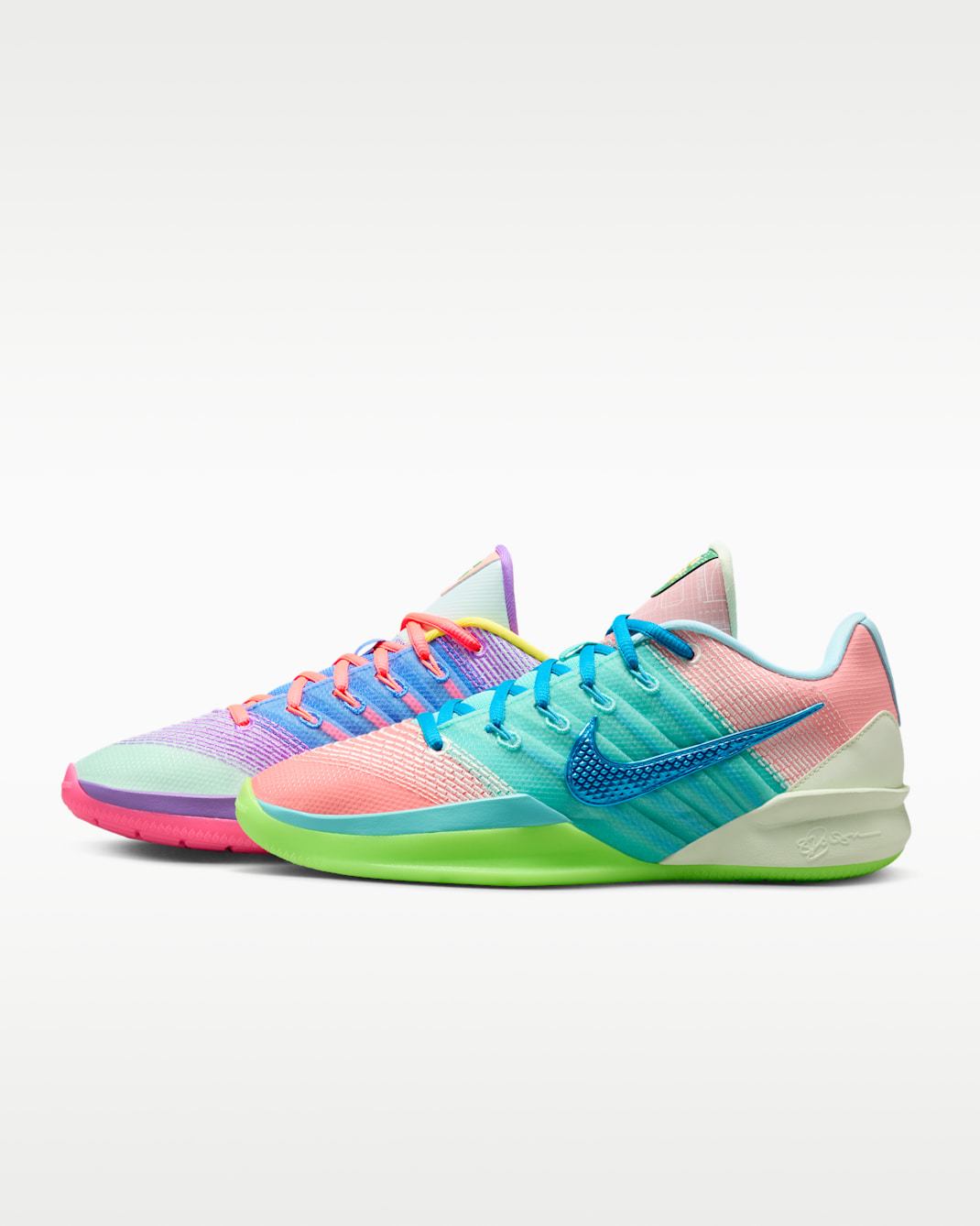 Sabrina 3 'What The?' Basketball Shoes - Igloo/Blue Crystal/Light Atomic Pink/Hot Lava