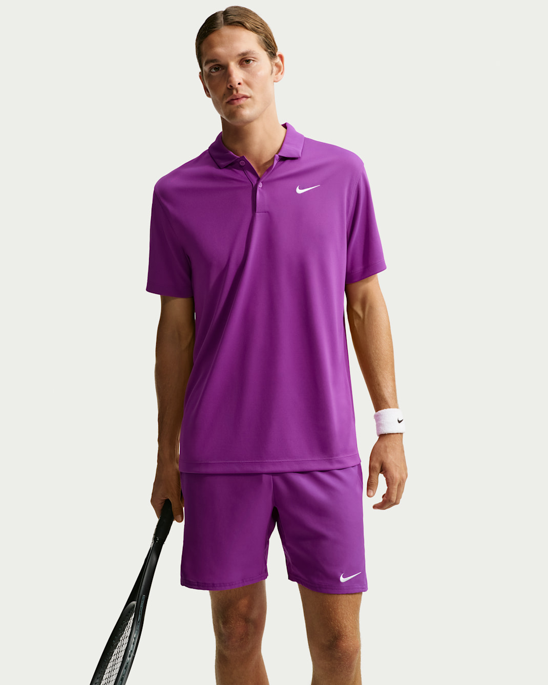 NikeCourt Dri-FIT Men's Tennis Polo - Bold Berry/White