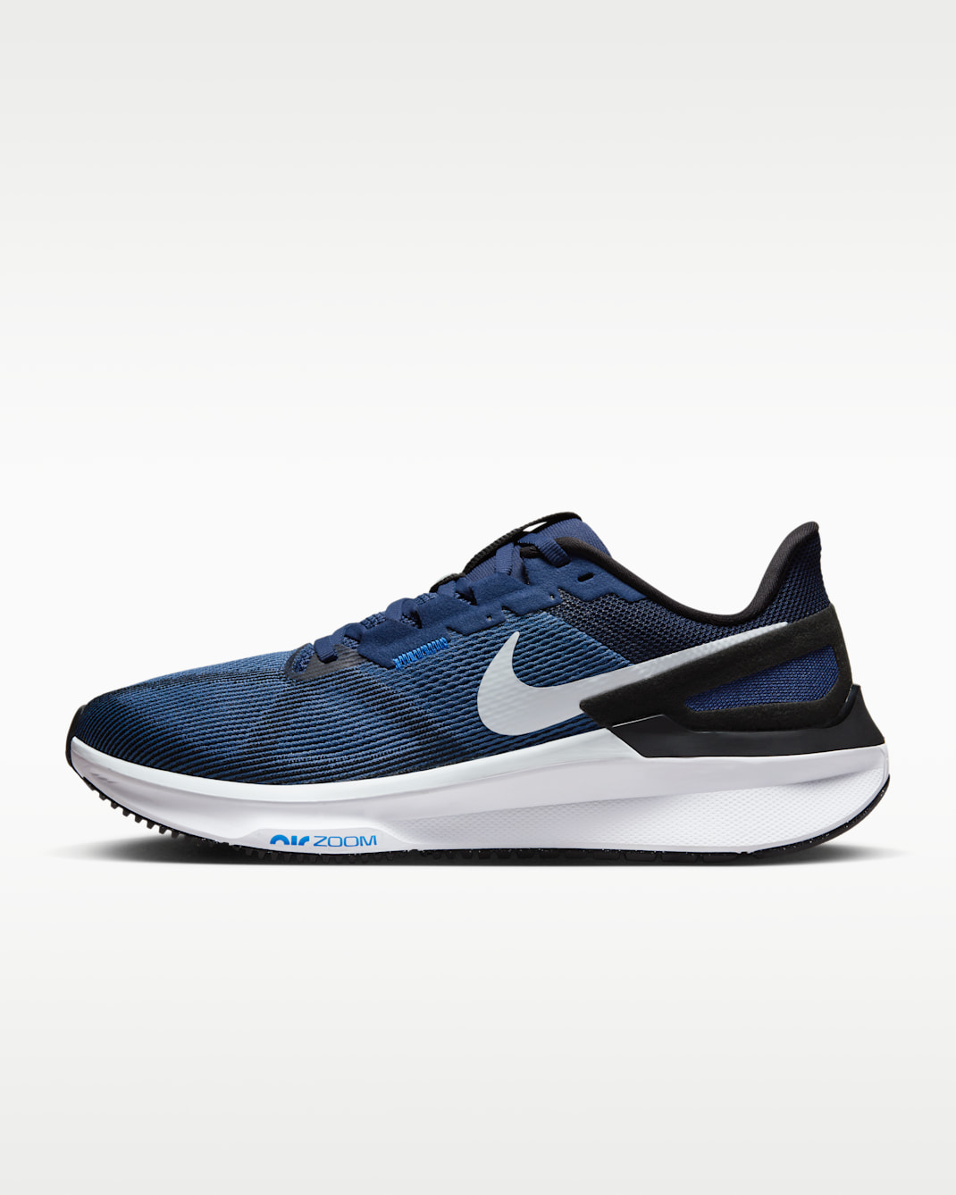 Nike Structure 25 Men's Road Running Shoes - Midnight Navy/White/Black/Pure Platinum