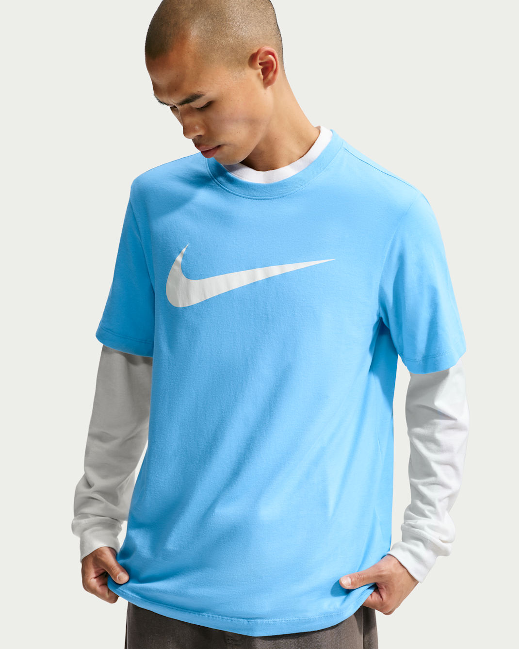 Nike Sportswear Swoosh Men's T-Shirt - Football Blue
