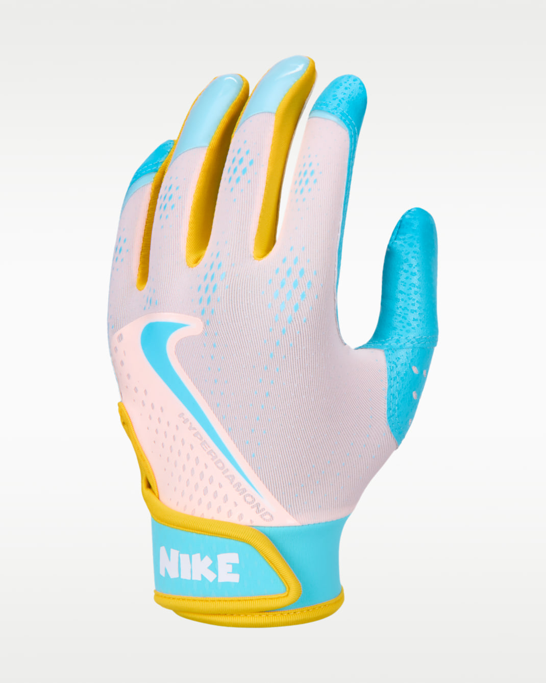 Guantes de softball para niños (1 par) Nike Hyperdiamond - Rosa prisma/Azul gamma/Azul gamma