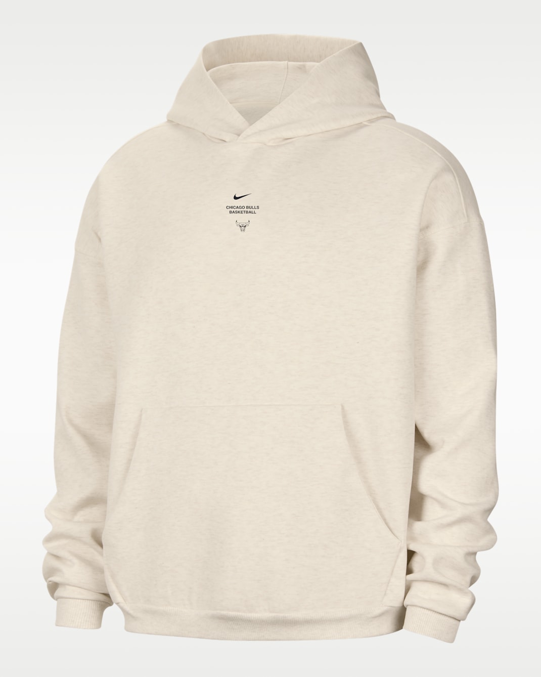 Chicago Bulls Standard Issue Dri-FIT Basketball-Hoodie (Herren) - Pale Ivory/Heather/Schwarz