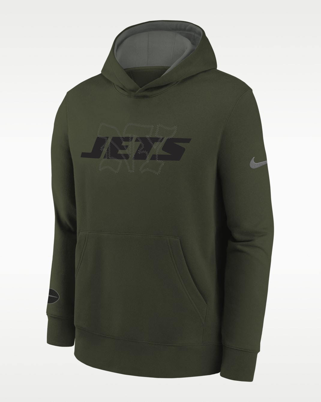 New York Jets Rivalry Club Big Kids' Nike NFL Pullover Hoodie - Green