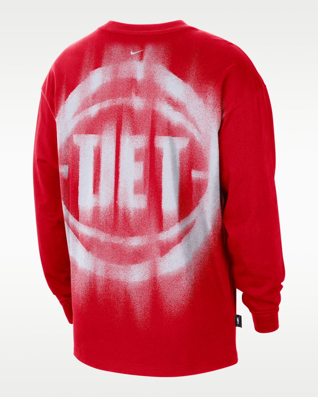 Detroit Pistons Standard Issue Men's Basketball Long-Sleeve Top - University Red