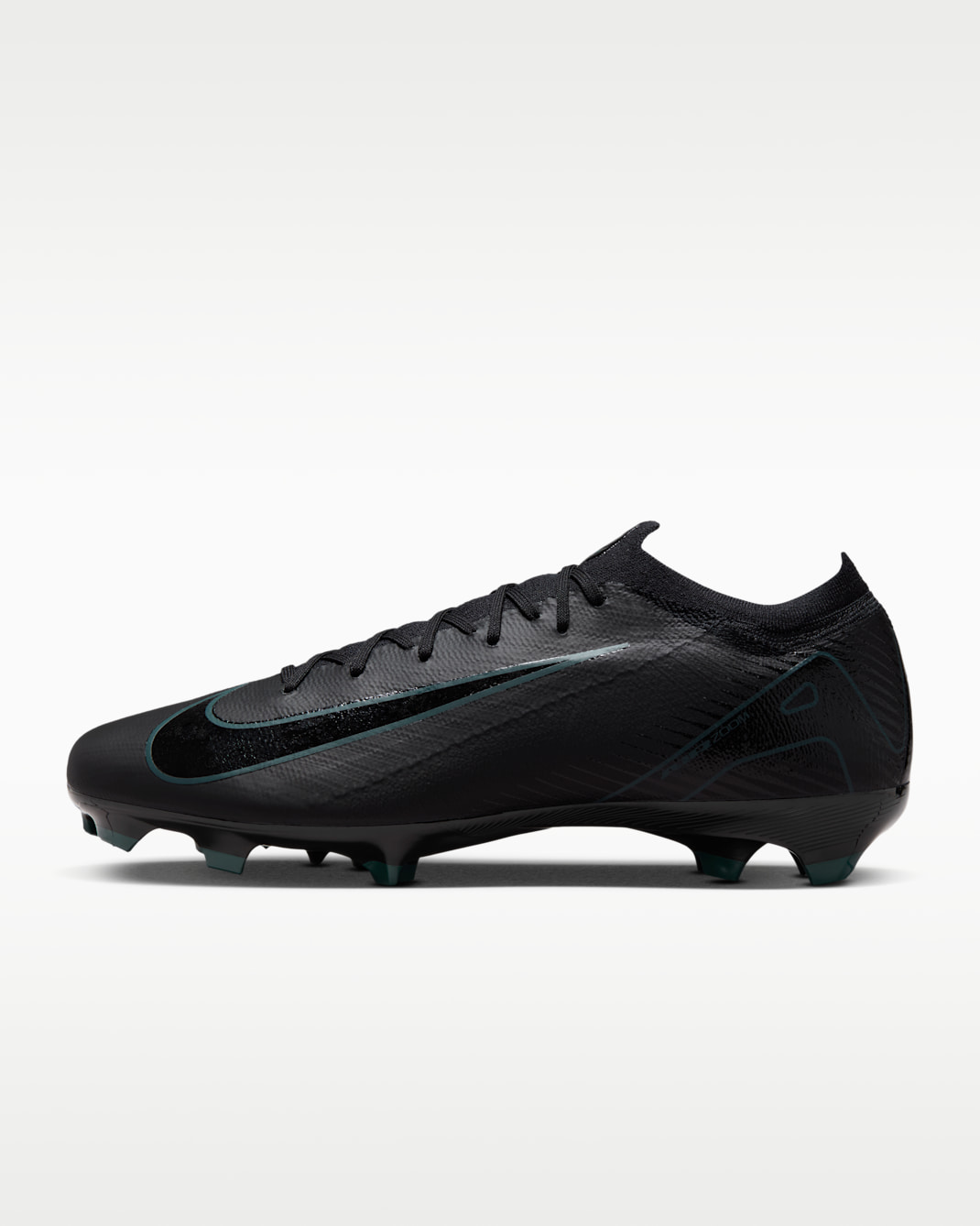 Nike Mercurial Vapor 16 Pro Firm-Ground Low-Top Football Boot - Black/Deep Jungle/Black