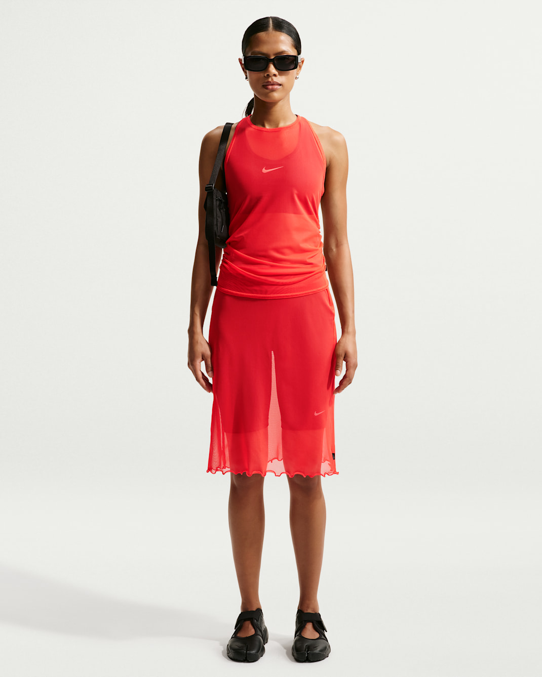 Nike Sportswear Women's Slim Sheer Skirt - Light Crimson/Sail