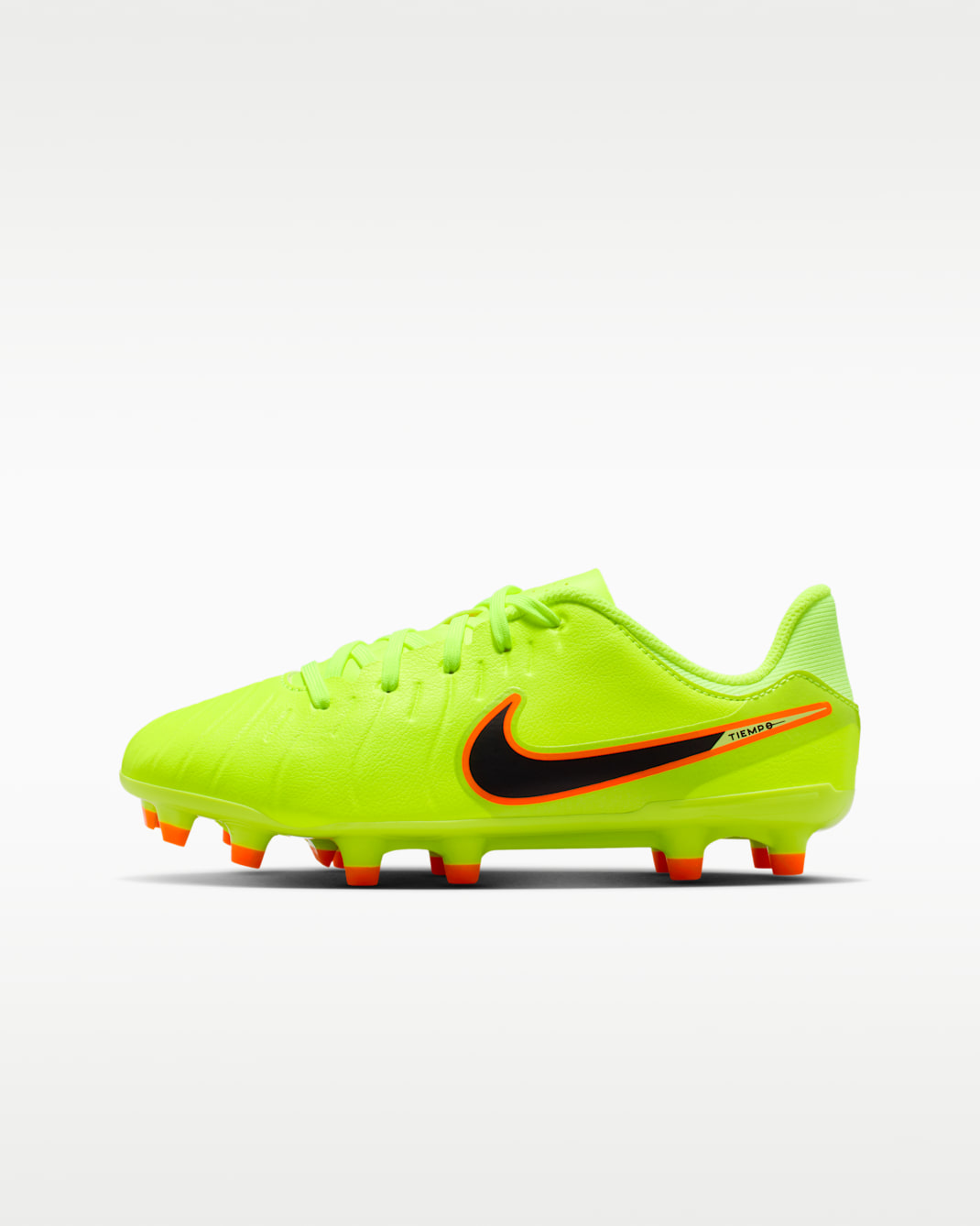Nike Jr. Tiempo Legend 10 Academy Little/Big Kids' Multi-Ground Low-Top Soccer Cleats - Volt/Black