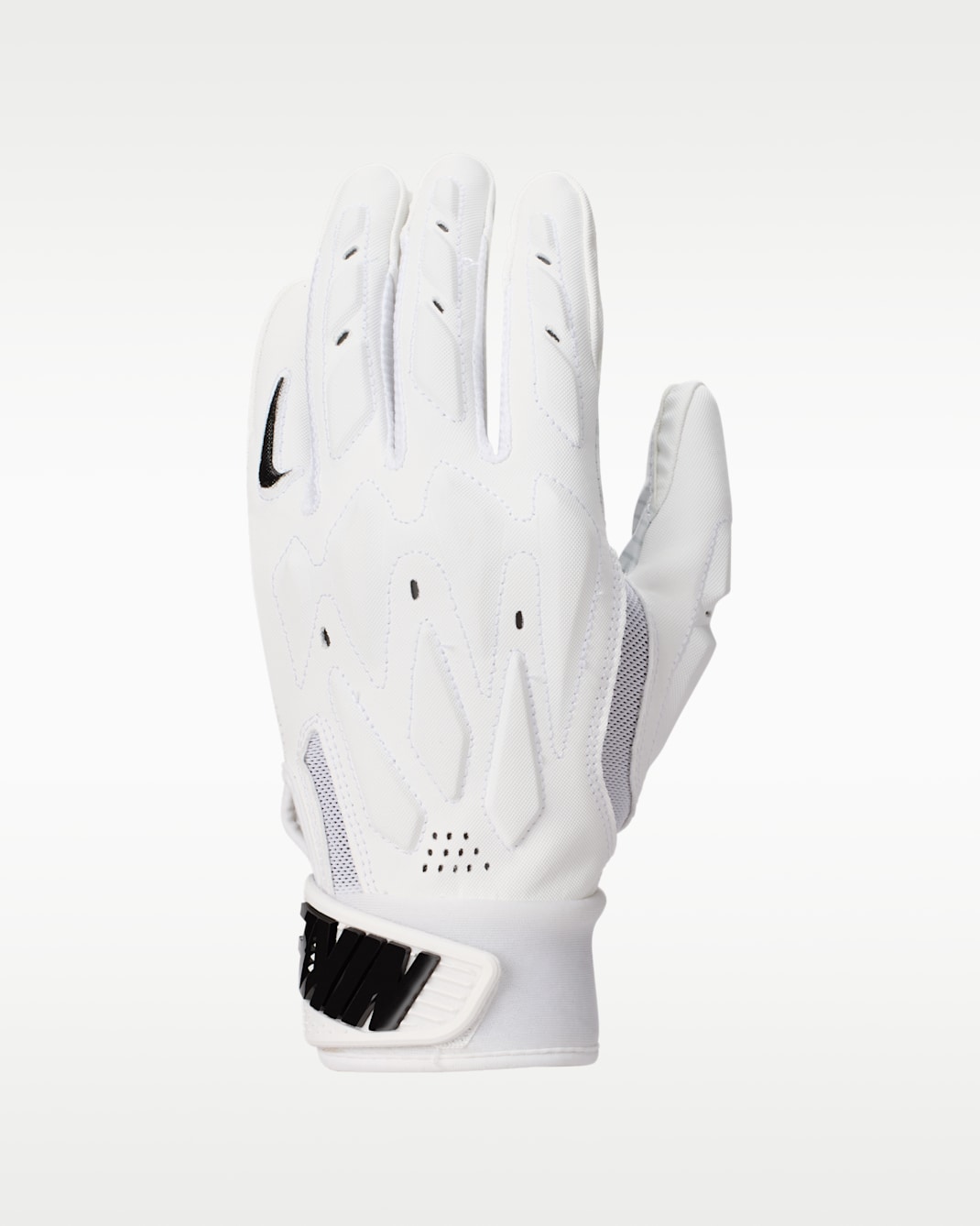 Nike D-Tack 7.0 Big Kids' Football Gloves (1 Pair) - White/White/Black