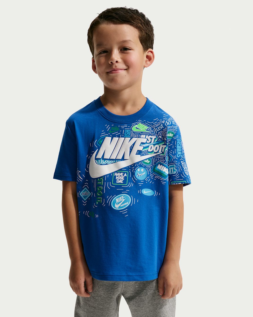 Nike Little Kids' Doodle Splash T-Shirt - Game Royal