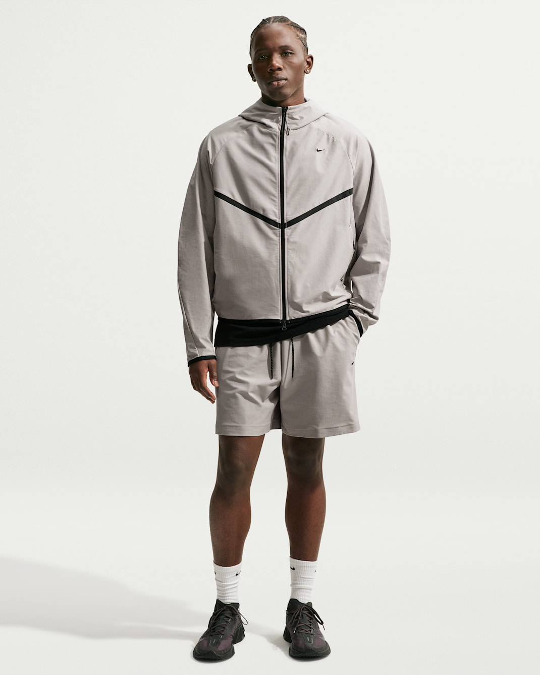 Nike Tech Men's Dri-FIT Shori-Knit Shorts - College Grey/Black