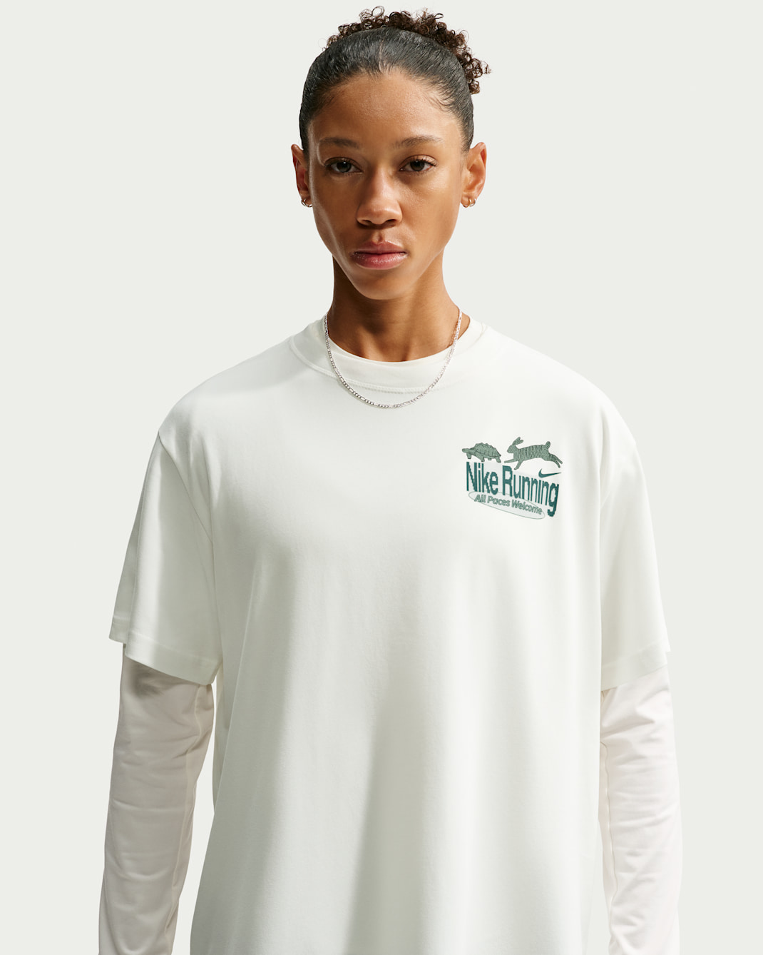 Nike Swift Women's Dri-FIT Oversized Running T-Shirt - Sail