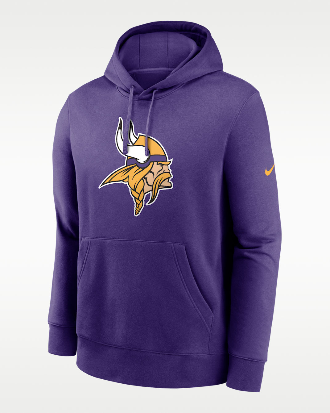 Sudadera con gorro de la NFL Nike sin cierre para hombre Minnesota Vikings Club Logo - Morado cancha