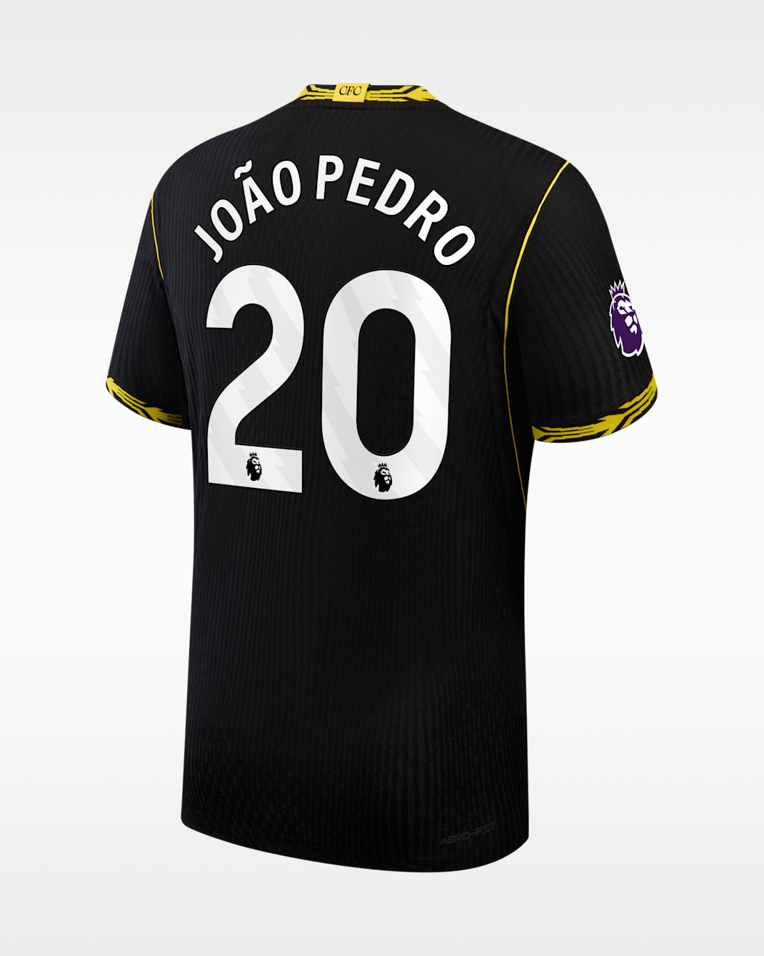 João Pedro Chelsea 2026/27 Match Away Men's Nike Aero-FIT Soccer Jersey - Black