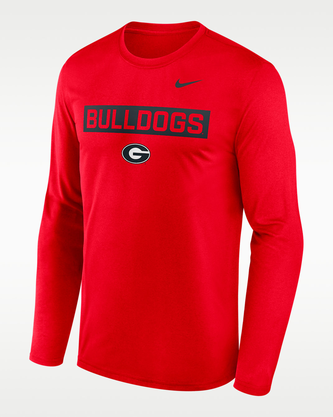 Georgia Primetime Legend 2-Hit Men's Nike Dri-FIT College Long-Sleeve T-Shirt - Red