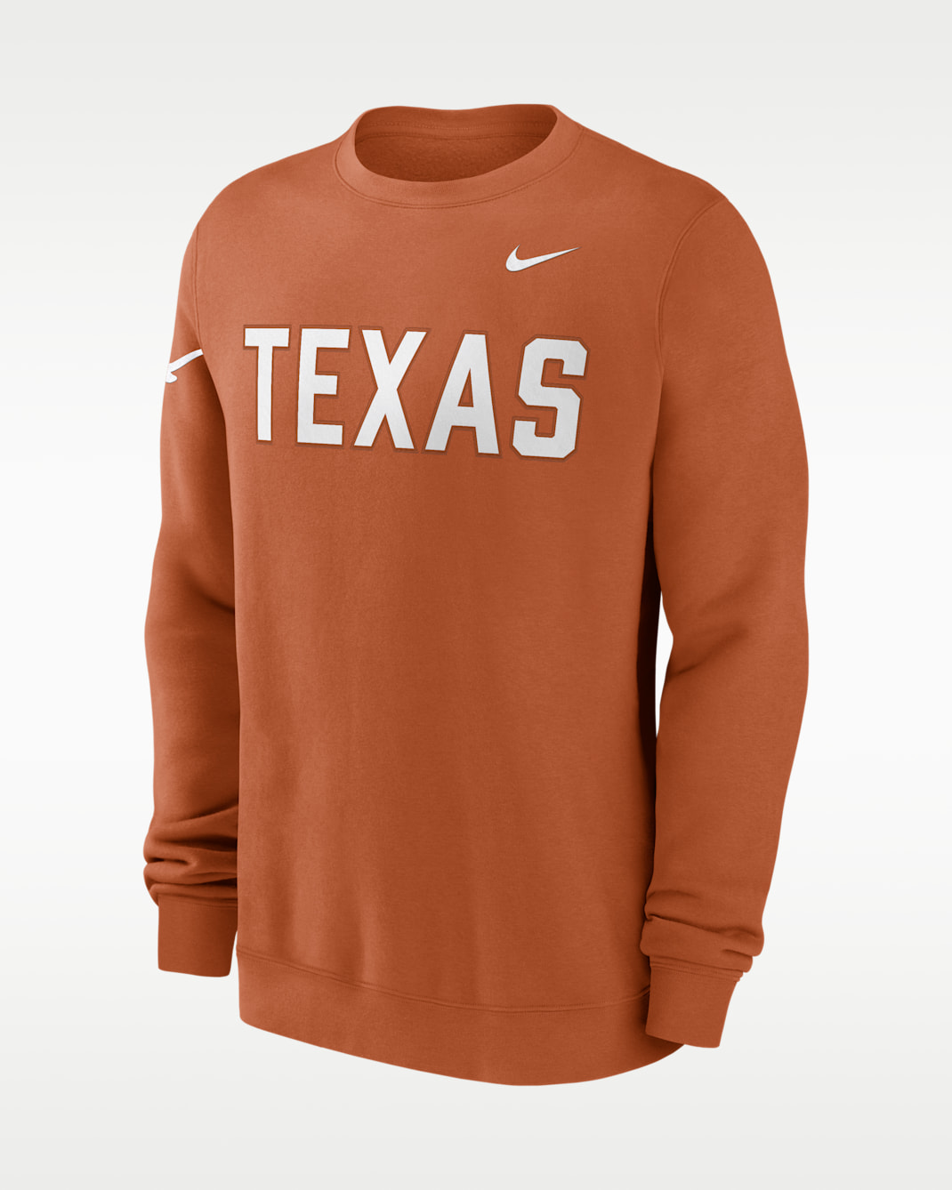 Texas Sideline Club Men's Nike College Pullover Crew - Desert Orange