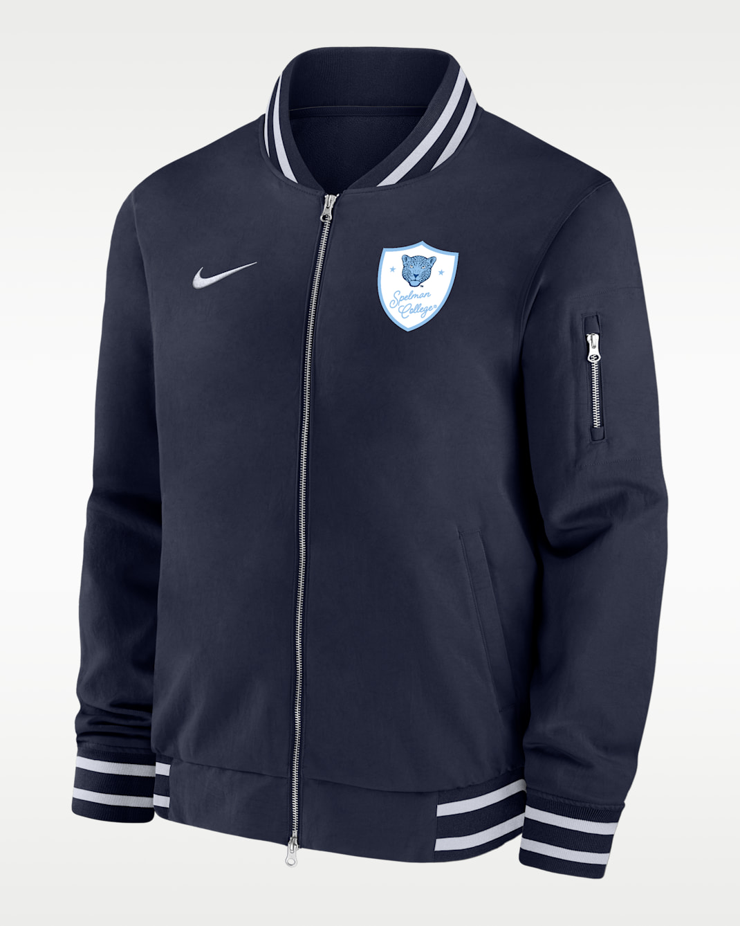 Nike College (Spelman College) Men's Bomber Jacket - Navy