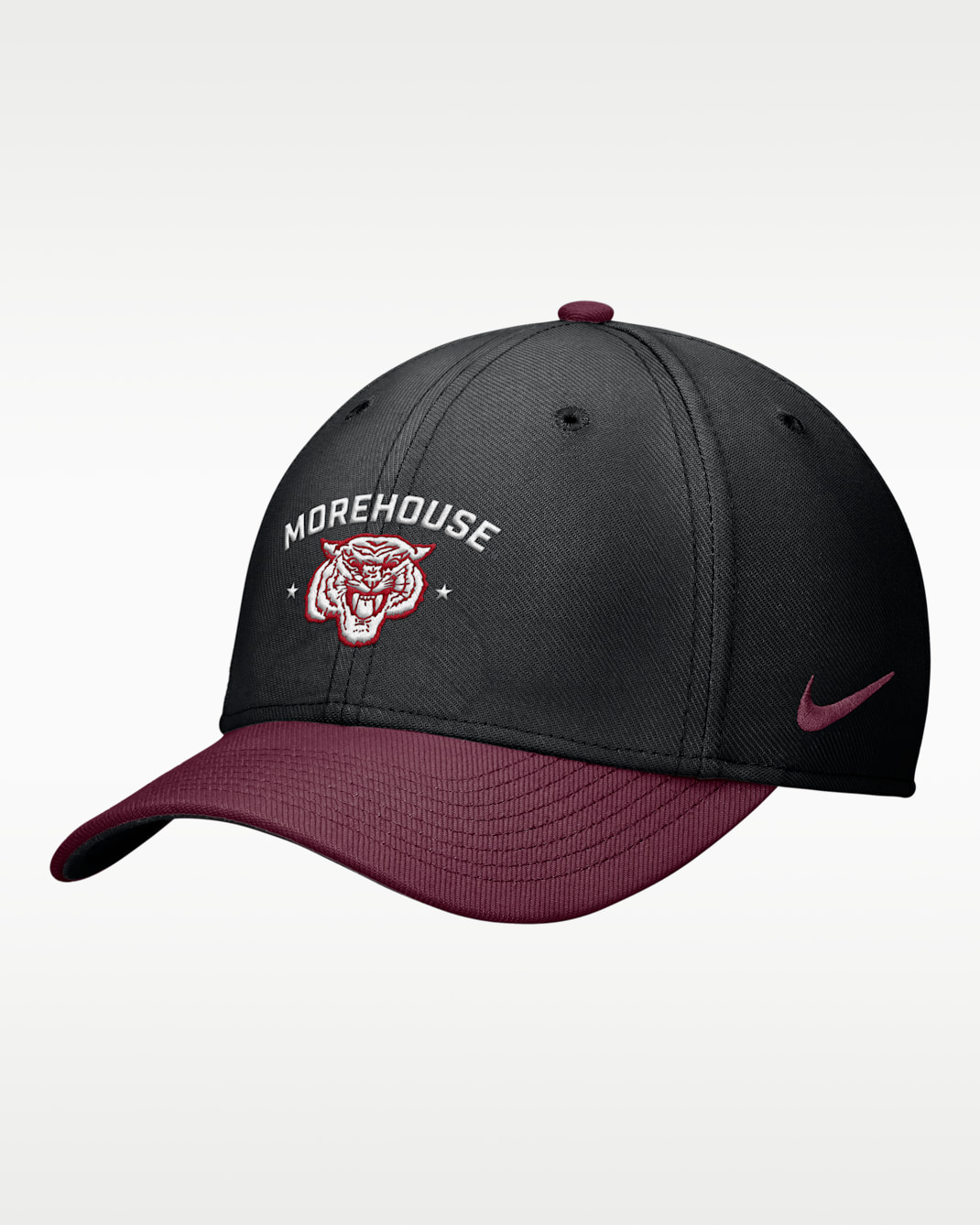 Gorra Dri-FIT SwooshFlex Nike Rise College (Morehouse College) - Negro