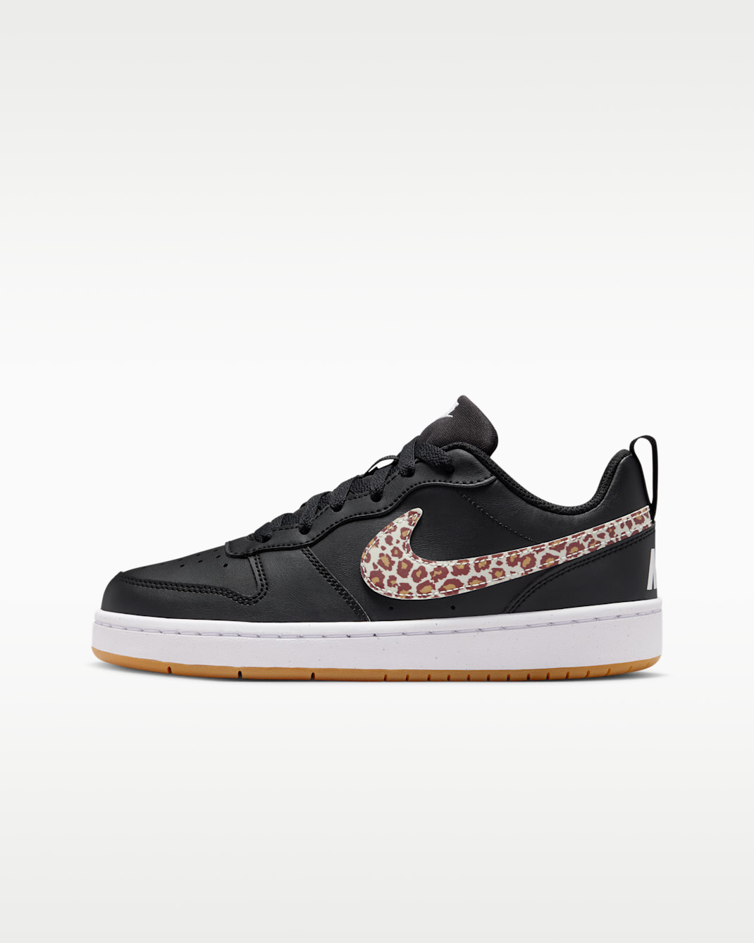 Tenis Nike para niños grandes Court Borough Low - Negro/Blanco