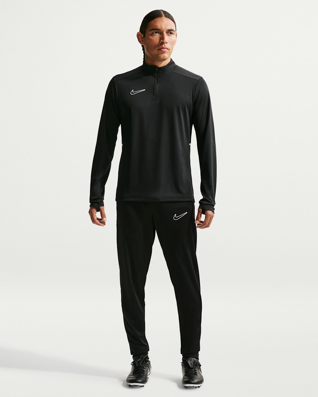 Nike Academy Men's Dri-FIT Soccer Pants - Black/Black/White