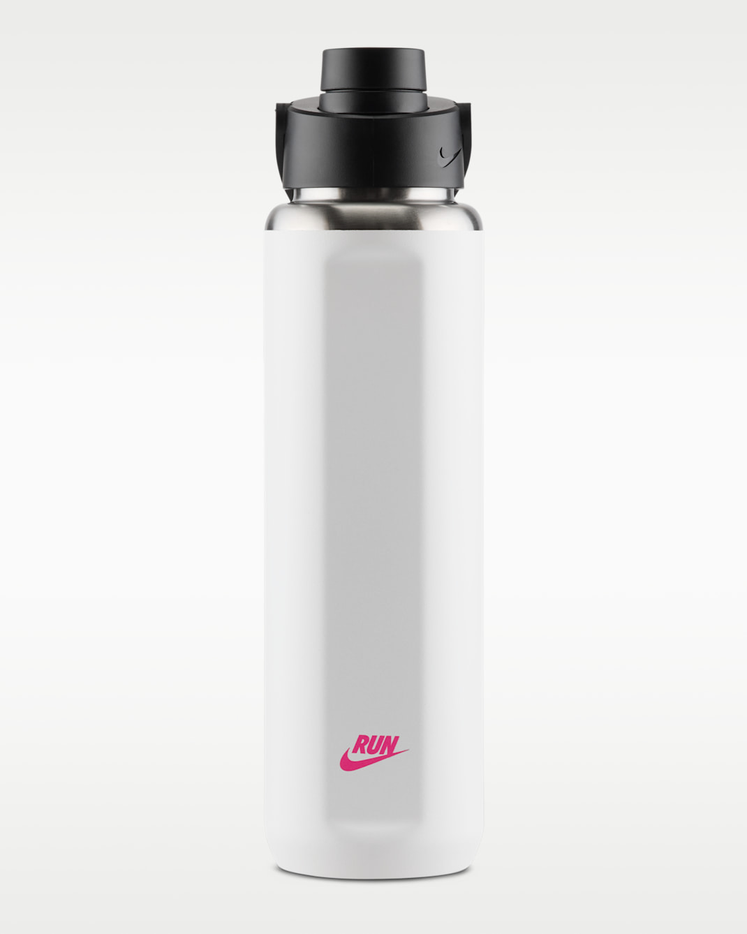 Botella de acero inoxidable (710 ml) Nike Recharge - Blanco/Negro/Hiperrosa