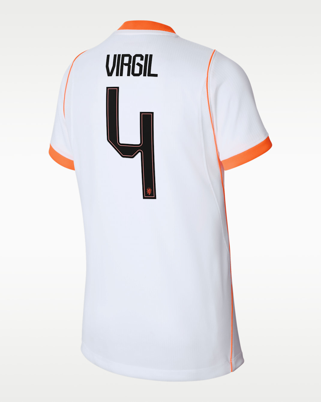 Virgil van Dijk Netherlands National Team 2026 Stadium Away Big Kids' Nike Dri-FIT Soccer Jersey - White