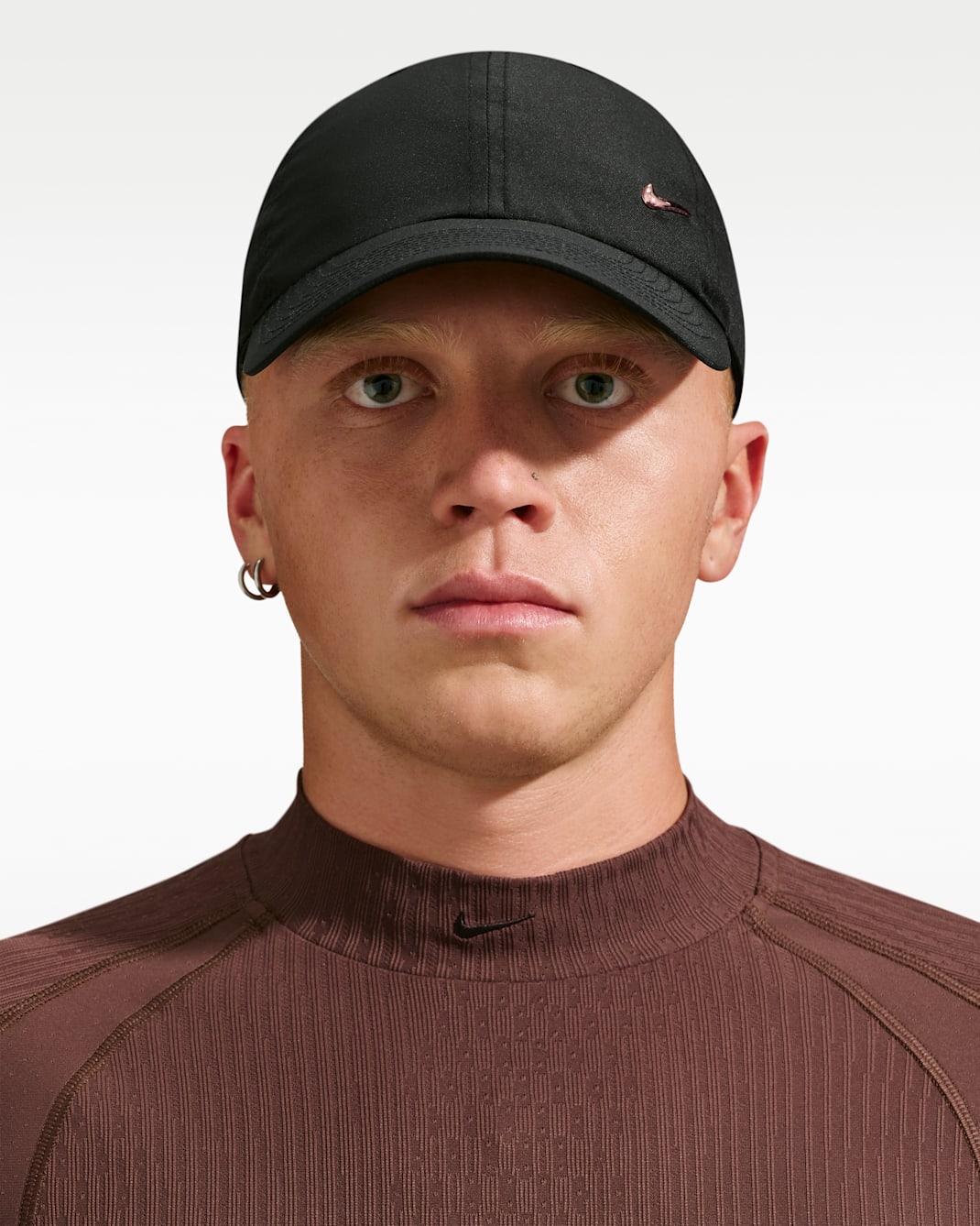 Nike Dri-FIT Club Unstructured Metal Swoosh Cap - Black/Rose Gold