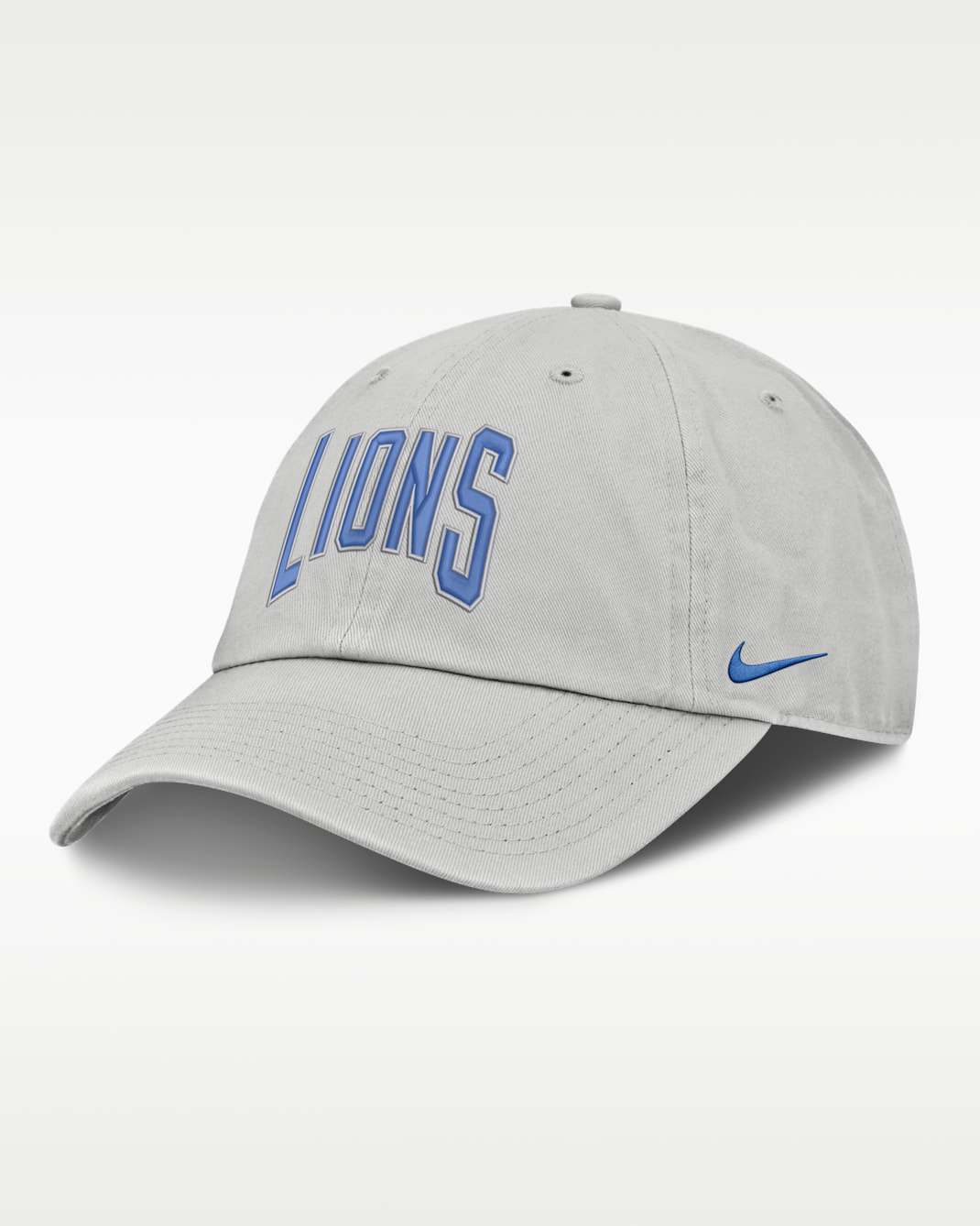 Gorra ajustable Nike de la NFL para hombre Detroit Lions Primetime Club Arched - Gris