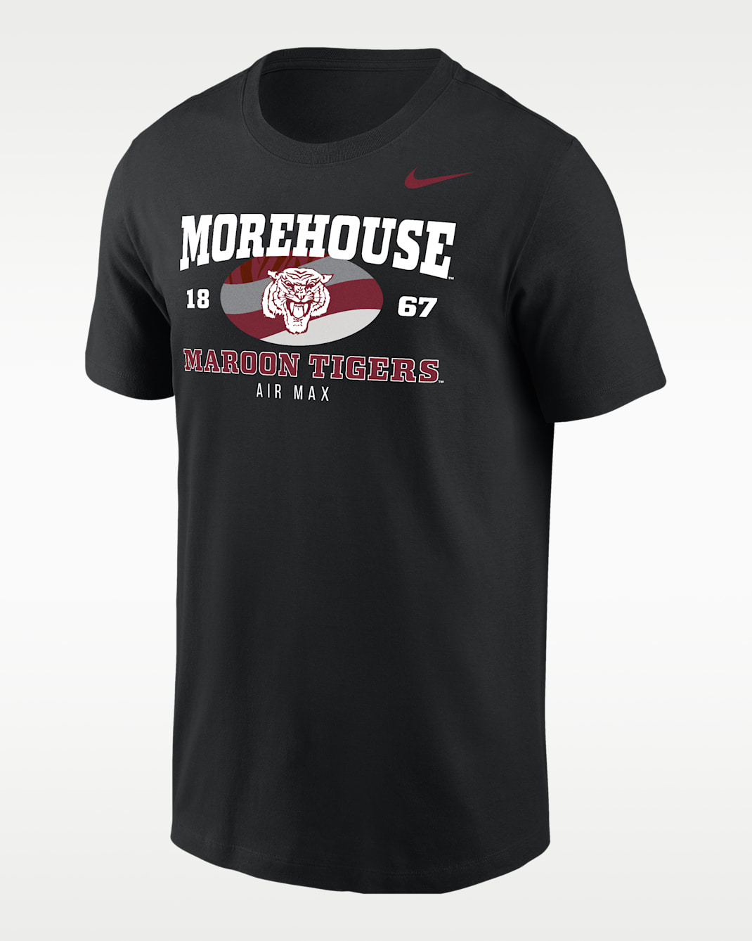 Nike College (Morehouse College) Men's Air Max Short-Sleeve T-Shirt - Black