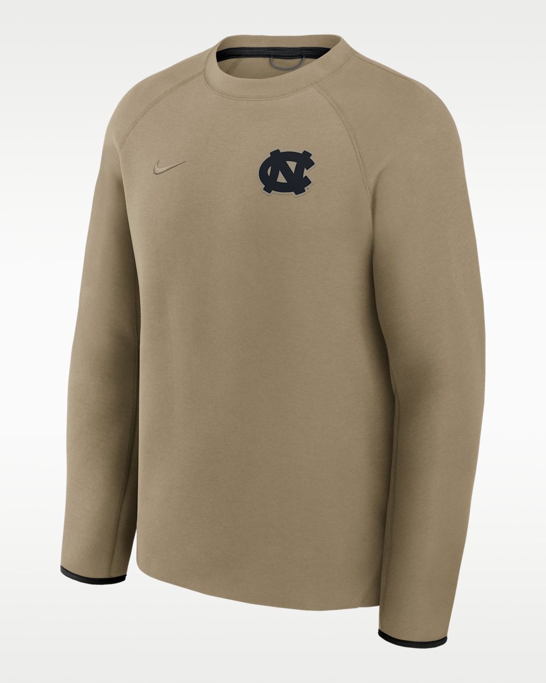 North Carolina Tech Fleece Men's Nike Brand College Pullover Crew - Olive