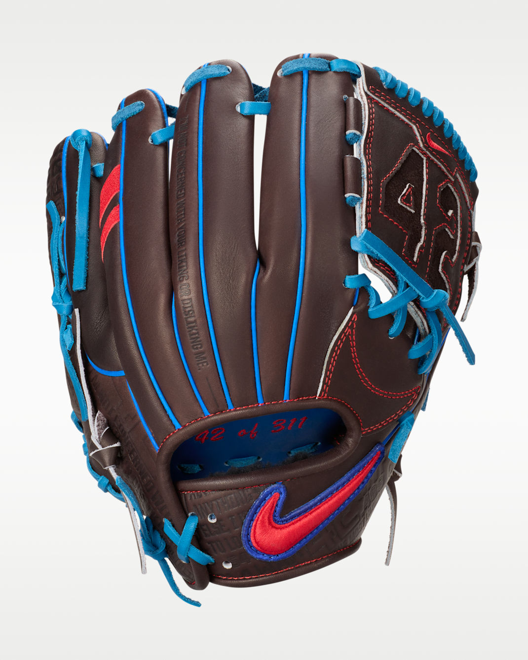 Nike SHA|DO Elite J "Jackie Robinson Day" Baseball Fielding Glove (Right-Hand Throw) - Baroque Brown