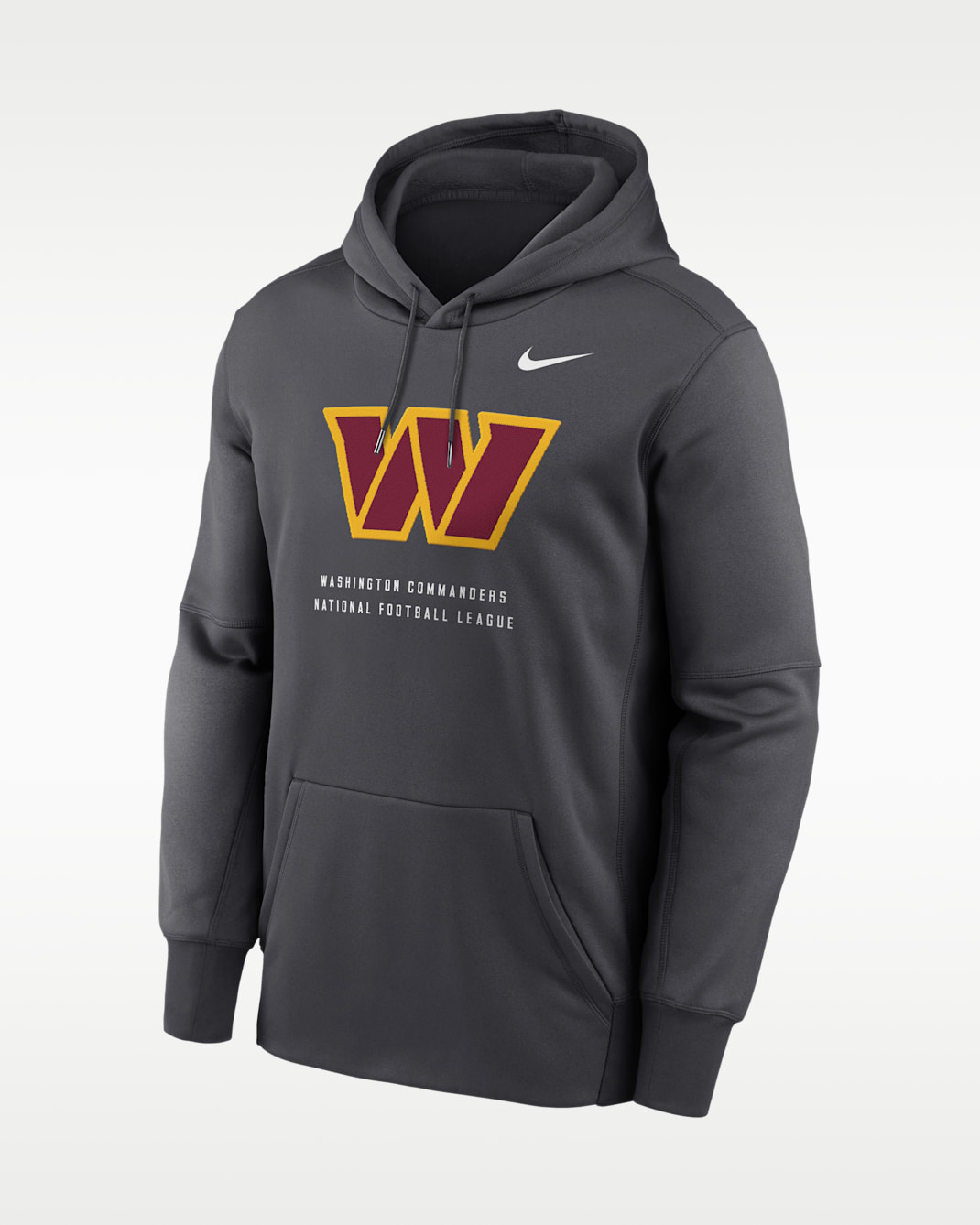 Washington Commanders Men's Nike Therma NFL Pullover Hoodie - Charcoal