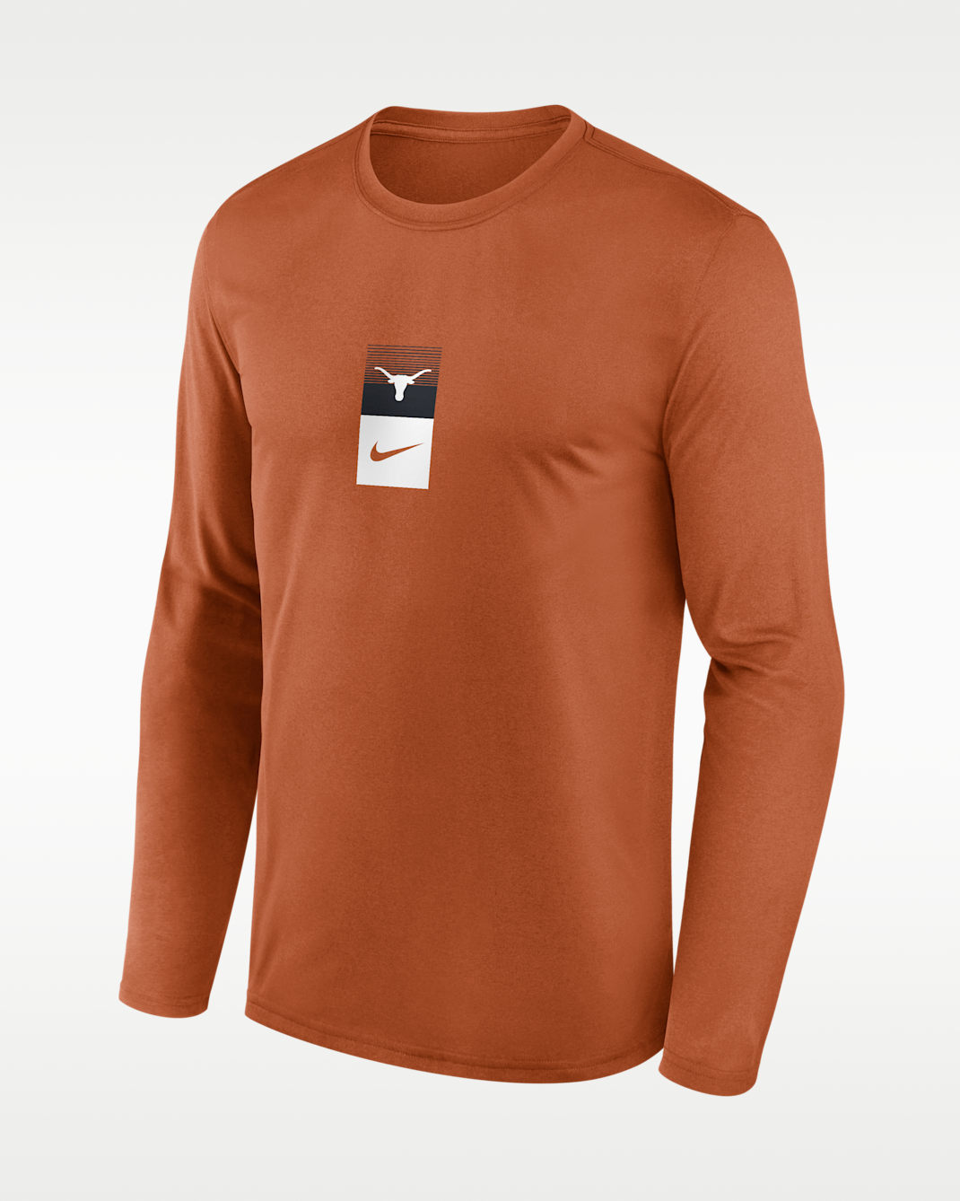 Texas Primetime Stack Legend Men's Nike Dri-FIT College Long-Sleeve T-Shirt - Burnt Orange