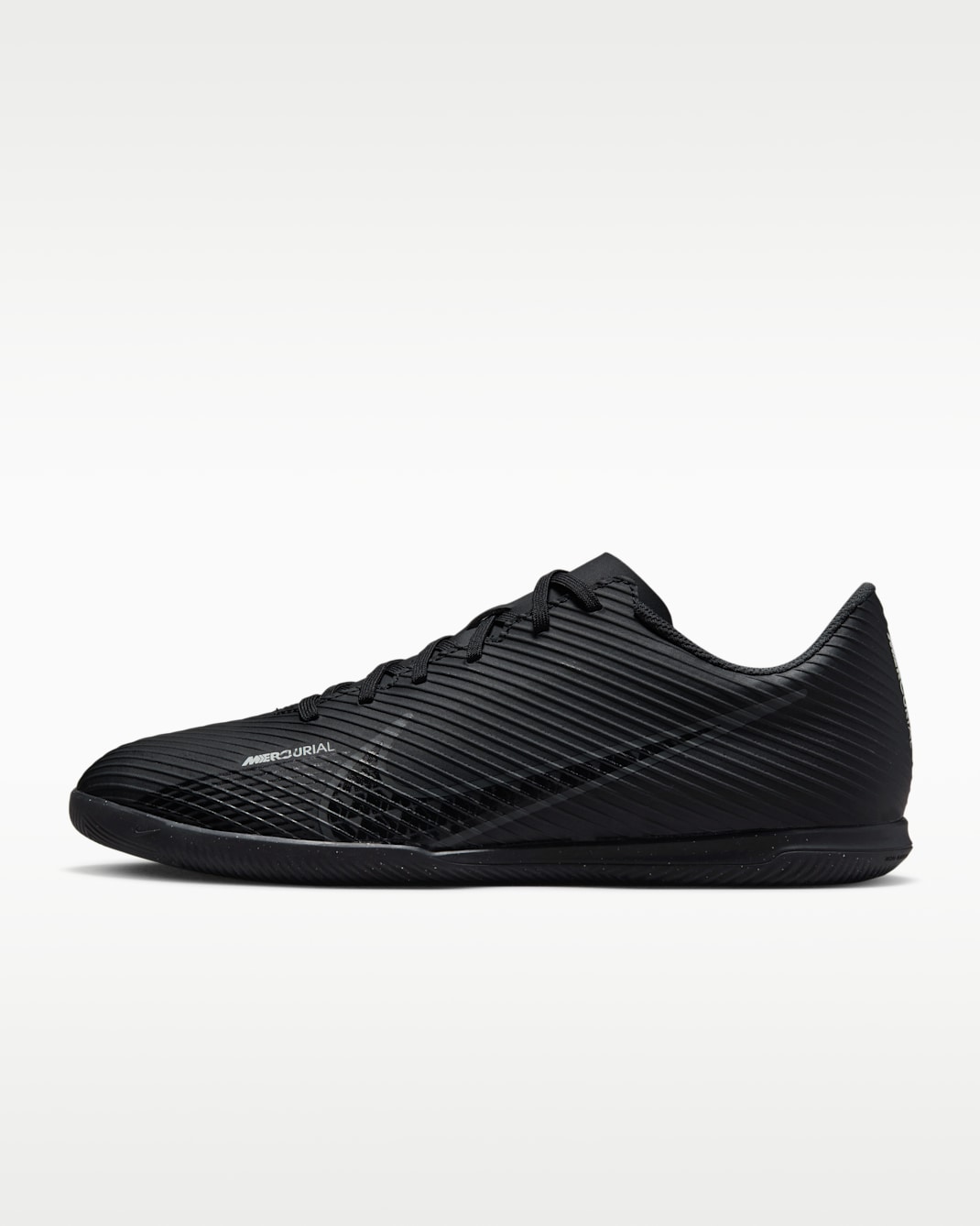 Nike Mercurial Vapor 15 Club Indoor Court Low-Top Football Shoes - Black/Summit White/Volt/Dark Smoke Grey