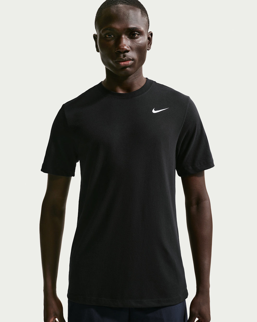 Nike Dri-FIT Men's Fitness T-Shirt - Black/White