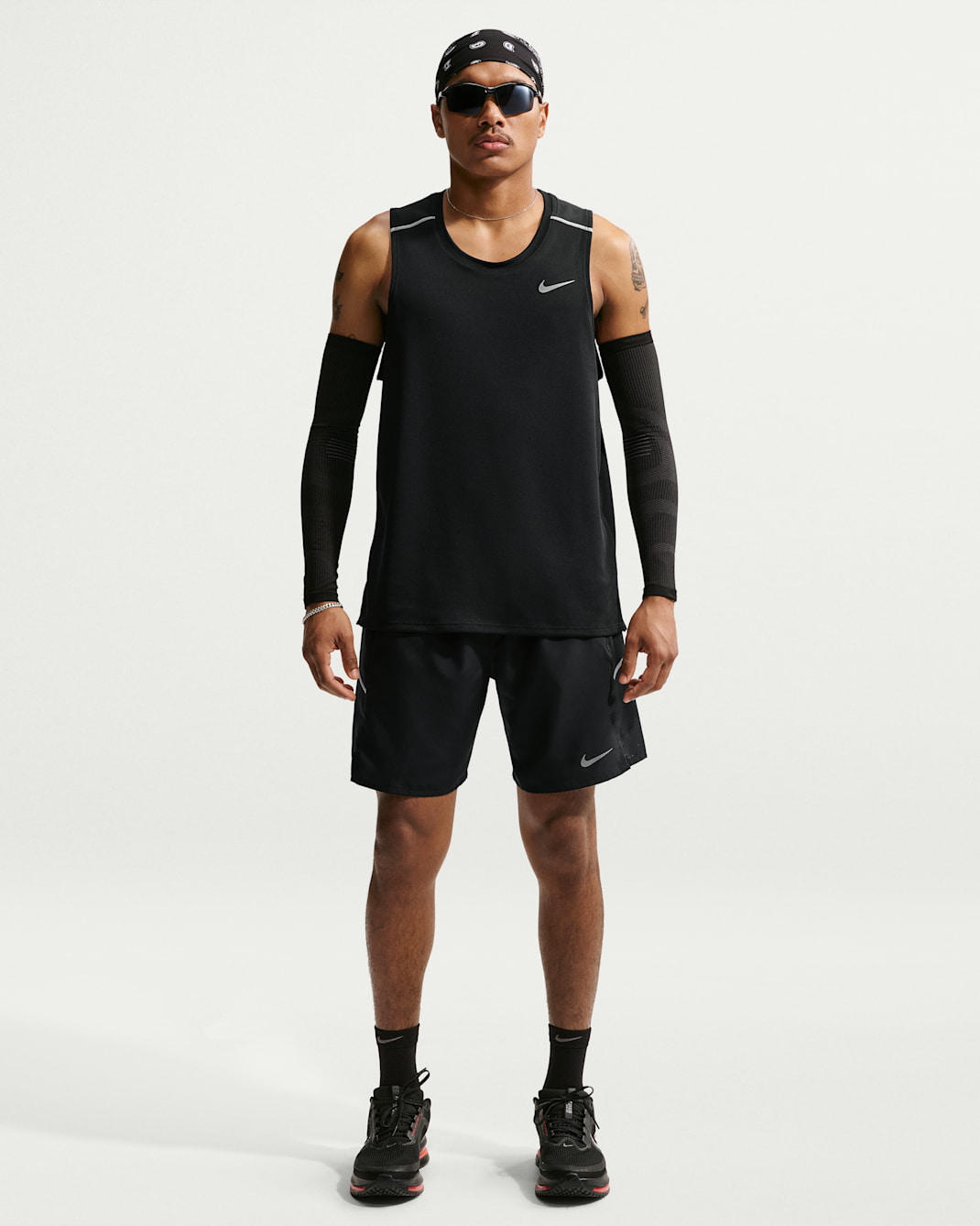 Shorts de correr Dri-FIT de 18 cm con forro de ropa interior Nike Miler para hombre - Negro/Negro