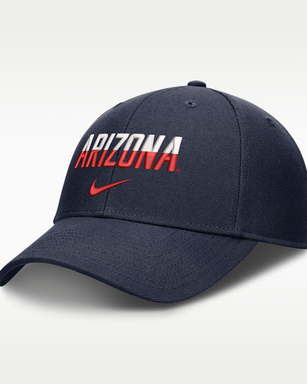 Arizona Sideline Rise Gameday Men's Nike Dri-FIT College Trucker Adjustable Hat - College Navy