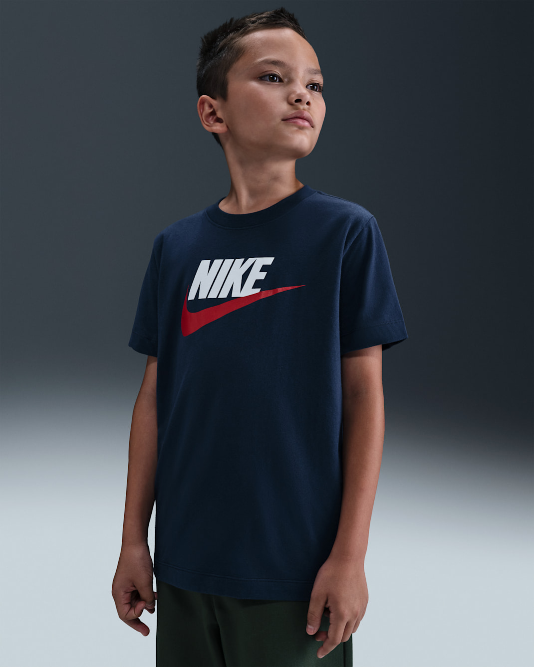 Nike Sportswear Big Kids' T-Shirt - Midnight Navy