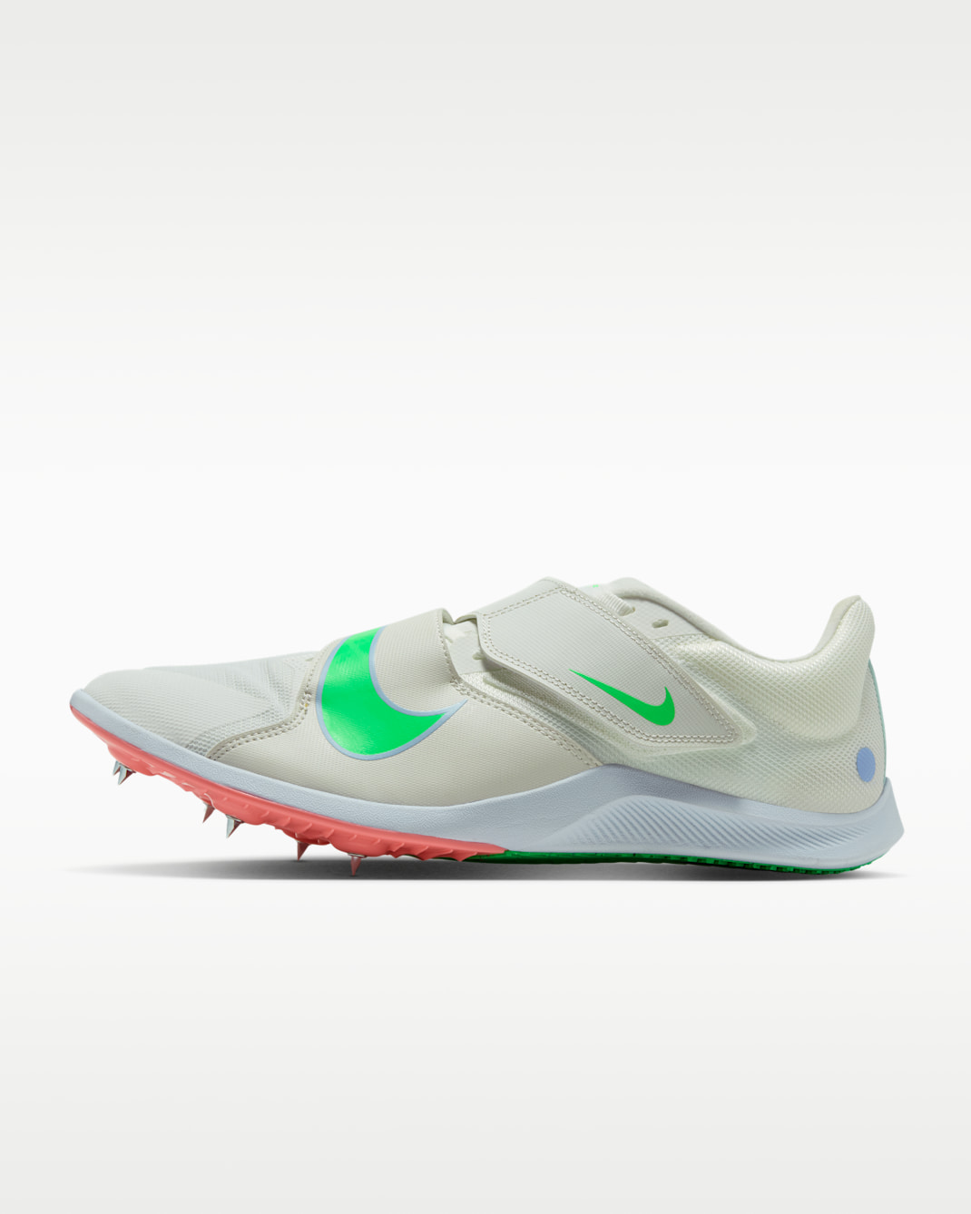 Nike Zoom Rival Jump Zapatillas con clavos de salto - Summit White/Aluminum/Atomic Pink/Electro Green