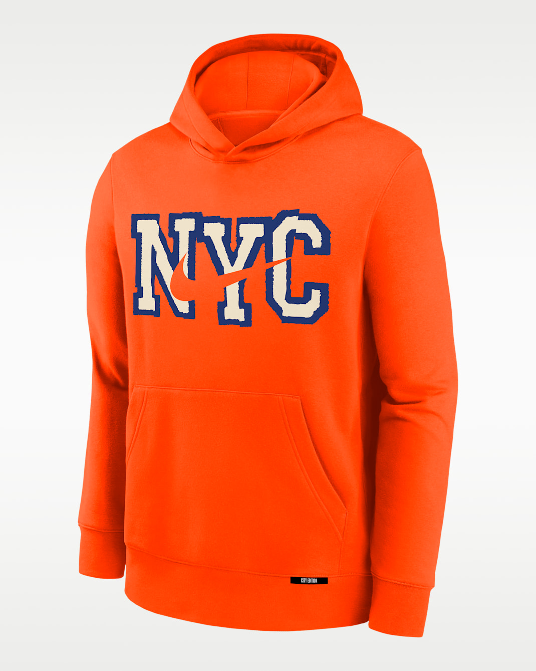 New York Knicks Club Fleece City Edition Big Kids' Fleece Hoodie - Brilliant Orange