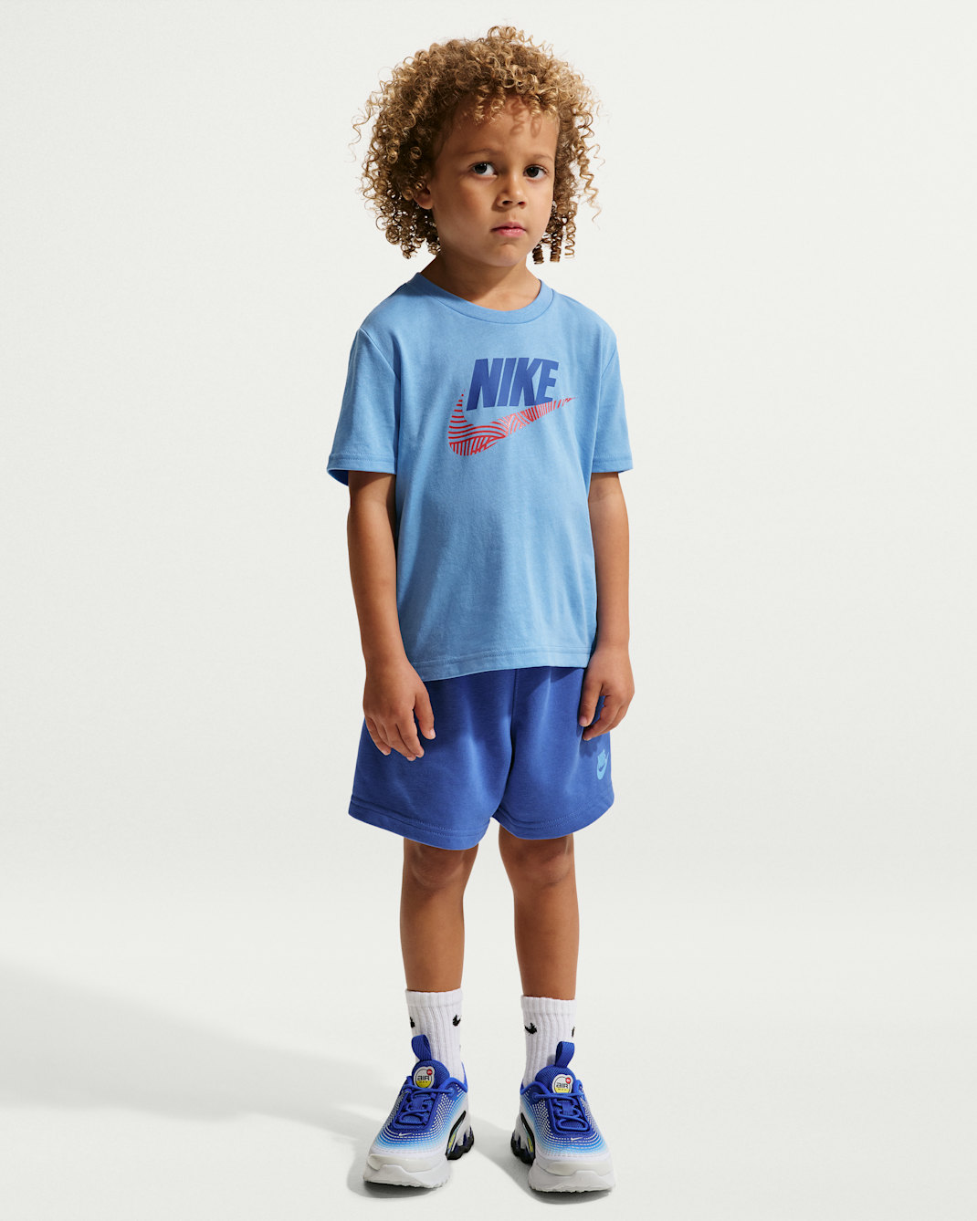 Nike Sportswear In The Zone Toddler 2-Piece Relaxed French Terry Shorts Set - Game Royal