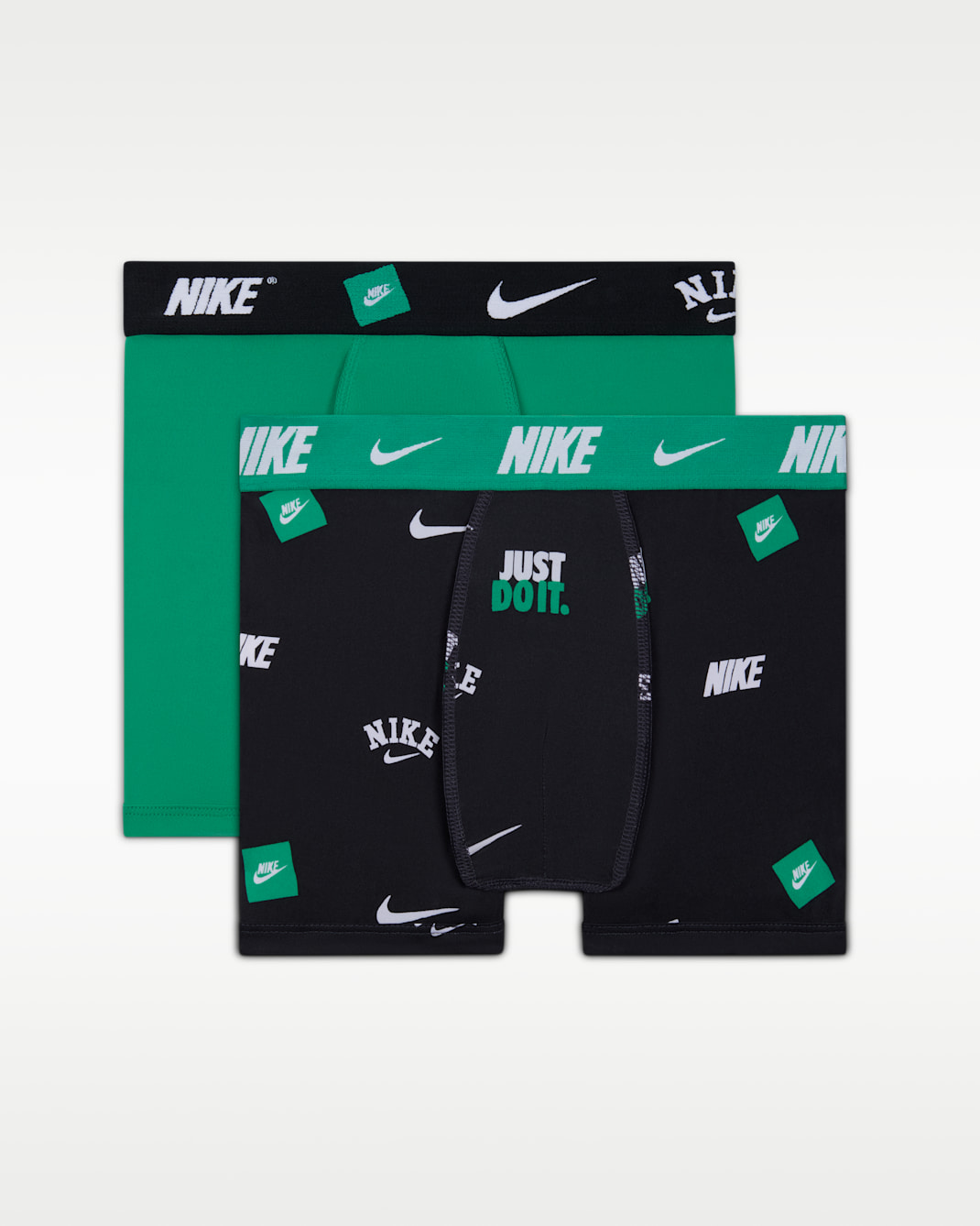 Nike Big Kids' Dri-FIT Printed Boxer Briefs (2-Pack) - Green