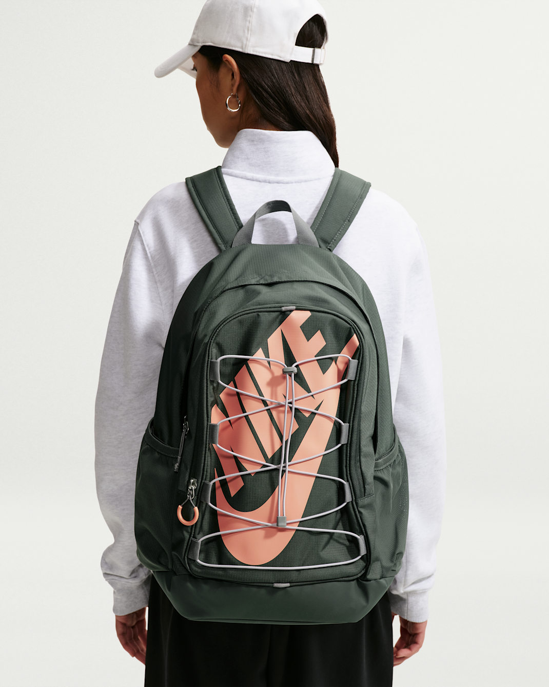 Nike Hayward Backpack (26L) - Camo Green/Smoke Grey/Crimson Bliss