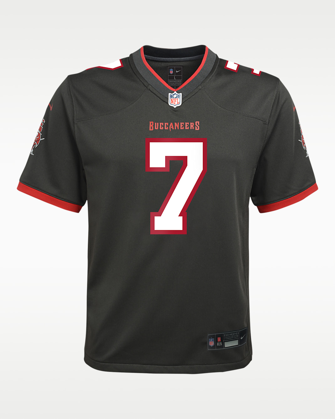 Jersey Nike de la NFL Game para niños talla grande Bucky Irving Tampa Bay Buccaneers - Peltre
