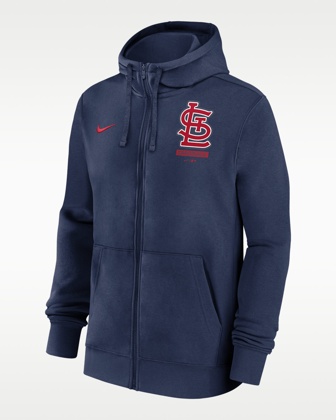St. Louis Cardinals Lockup Men's Nike MLB Full-Zip Hoodie - Navy