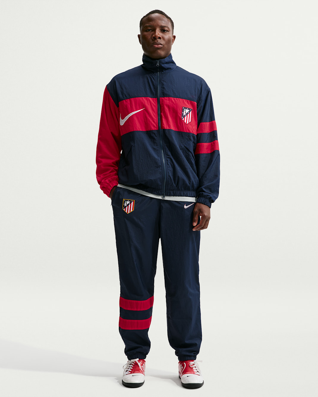 Atlético Madrid Third Men's Nike Repel i96 Tracksuit Bottoms - Obsidian/Salsa Red/White