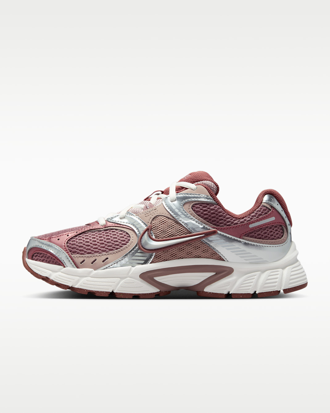 Nike V5 RNR damesschoenen met accenten met reflecterend design - Smokey Mauve/Red Sepia/Malt/Metallic Silver